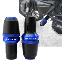 1 x RAW Customer Returns Frame Sliders Anti-Fall Frame Protectors for MT07 2021 2022 2023 MT 07 2014-2020 FZ07 TRACER 700 GT protection motorcycle accessories Blue  - RRP €45.0