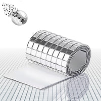 4 x Brand New 4 Roll Mirror Mosaic Tiles, 5mm Square Mosaic Mirror, 1600pcs Roll, Mirror Adhesive Mosaic Tiles, Self-Adhesive Silver Mirror, for Disco DIY Crafts Decoration 5 x 5mm  - RRP €76.8