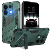 1 x RAW Customer Returns BEZ Phone Case for Xiaomi Redmi Note 13 Pro 5G Case, Rugged Protective Case Compatible with Redmi Note 13 Pro 5G Hybrid Reinforced Scratch-Resistant and Shockproof, Kickstand, Dark Green - RRP €21.6