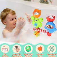 1 x Brand New Bath Toy Set for Babies Ages 1, 2, 3, 4 and Up, Bath Toys, Bath Toys for Kids, Bears and Bees, Water Toys - RRP €19.2