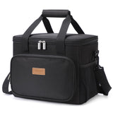 1 x RAW Customer Returns Lifewit 15L 24 Duck Cooler Bag for Lunch, School, Beach, Picnic Black  - RRP €24.99