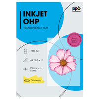 11 x RAW Customer Returns PPD A4 x 20 Overhead Projector Transparency Films, Inkjet Printing, 10 OHP Premium Sheets, Deep Blacks, PPD-34-20 - RRP €122.98