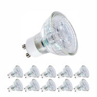 1 x RAW Customer Returns Sanlumia LED lamp GU10 set of 10 LED bulb 5 watts CRI90 Light bulb 420 lumens Lamp replaces halogen 50W Warm white 3000K Beam angle 38 Not dimmable LED light reflector - RRP €21.02