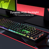 1 x RAW Customer Returns Redragon K556 PRO Upgraded Wireless RGB Gaming Keyboard, BT 2.4GHz Tri-Mode Aluminum Mechanical Keyboard with Lag-Free Connection, Hot-Swappable Linear Silent Red Switch - RRP €90.74