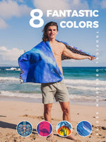 1 x RAW Customer Returns OCOOPA Microfiber Beach Towel, Quick Dry, Large 160x80 cm, Super Absorbent, Sand Free Beach and Swimming Towels for Men and Women - RRP €19.99