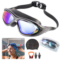 14 x Brand New Swimming goggles for men and women, polarized swimming goggles, anti-fog diving goggles with earplugs and nose clip, UV protection swimming goggles, soft and adjustable, suitable for teenagers - RRP €211.68