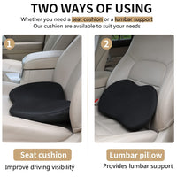 1 x RAW Customer Returns Livtribe Car Seat Cushion,Ergonomic Seat Cushion for Car,Memory Foam Car Seat Cover,Orthopedic Seat Cushion for Car Seat,Road Trip Essentials for Drivers Black  - RRP €28.99