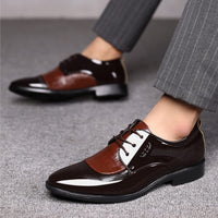 1 x Brand New Aro Lora Men s Patent Leather Shoes Business Shoes Derby Lace-Up Shoes Brown 42 EU - RRP €60.0