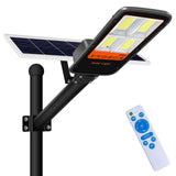 1 x RAW Customer Returns Kingwen Solar Street Light with Photovoltaic Panel, Solar Outdoor LED Lights with Remote Control, 6500K 360LEDS Cold White Solar Street Light IP65 Waterproof - RRP €135.99