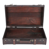 1 x RAW Customer Returns Portable Antique Suitcase, Suitcase Photography Props Craft Suitcase Vintage Decorative Suitcase Wooden Suitcase Suitcase Storage Decoration Box Ornament - RRP €55.61