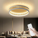 1 x RAW Customer Returns Sky angle ceiling light with remote control, LED ceiling light dimmable 4000LM 48W, modern living room lamp 3000-6000K, ceiling lamp LED for living room bedroom kitchen balcony, gray - RRP €129.99