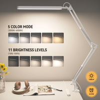 1 x RAW Customer Returns SKYLEO Desk Lamp LED Dimmable - 80cm Desk Lamp - Touch Control - 5 Color Modes X 11 Brightness Levels - 1300LM 112 Pcs Lamp Balls - Timmer Memory - 12W Office Lamp Desk - Black - RRP €29.41