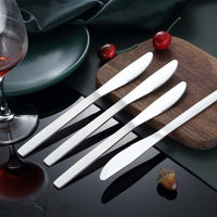 1 x RAW Customer Returns Unokit table knife, table knife 24 pieces 21 cm, 8.27 inch , table knife stainless steel, cutlery knife dessert knife breakfast knife for restaurants, canteens, cafeterias, dishwasher safe - RRP €18.14