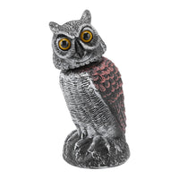 1 x Brand New CHICIRIS Fake Owl Decoy, Plastic Garden Owl Scarecrow Outdoor Owl Bird Repeller with Movable Head to Keep Birds Away from Patio, 10.8 Inch - RRP €20.4