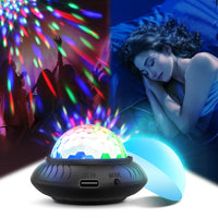 10 x Brand New Disco ball night light 2-in-1, disco light party light with music-controlled and mood light mode, 7 color LED, Wallliebe rechargeable disco lights for children s parties, holidays - RRP €159.9