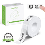 1 x RAW Customer Returns Nelko P21 Adhesive Tape, 14 x 40 mm, Compatible with P21 Label Maker, for Home Office School, 180 Labels, Transparent - RRP €18.0