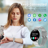 1 x RAW Customer Returns Efolen Smartwatch Women with Phone Function 1.39 Inch Touchscreen Fitness Watch Women with Heart Rate, Blood Pressure, Voice Assistant, SpO2 Pedometer IP67 Waterproof Sports Watch for iOS Android - RRP €37.81