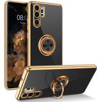 1 x RAW Customer Returns YINLAI protective case for Huawei P30 Pro made of soft TPU silicone with 360 ring stand magnetic car holder protective case Huawei P30 Pro shockproof cover for Huawei P30 Pro - black - RRP €21.6