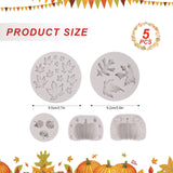 7 x Brand New Gukasxi Halloween Resin Molds, Silicone Resin Molds Pumpkin Silicone Mold Maple Leaf 3D Pumpkin Mold for Fall Harvest Thanksgiving Halloween Silicone Mold Candle Mold Gray  - RRP €142.8