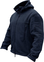 1 x RAW Customer Returns TACVASEN Men s Fleece Jacket Military Outdoor Windproof Jacket with Hood - Size XXL, navy blue - RRP €53.42