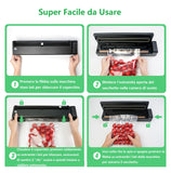 1 x RAW Customer Returns Food Vacuum Sealer, Food Sealer Vacuum Sealer 35W Powered by Rechargeable Battery Food Sealing Machine with 10 Vacuum Bags 17 25cm  - RRP €39.34