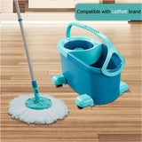 1 x RAW Customer Returns Atsmoce 2 piece replacement head disc mop compatible for Leifheit, made from absorbent microfibers, water and dirt absorption, suitable for various floor materials, easily replaceable - RRP €13.1