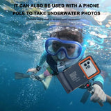 1 x RAW Customer Returns MRUOZRUI Professional Diving Phone Case, 15m Waterproof Phone Case for Diving and Snorkeling, Universal Underwater Photography Case for iPhone Series Samsung Galaxy LG Google etc. - RRP €39.99