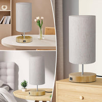 1 x RAW Customer Returns SUWIN Bedside Table Lamps, 2 Pieces Touch Bedside Table Lamps 3 Color Temperatures and Stepless Brightness, with USB Ports for Bedroom, Living Room, Baby Room, 2 Pieces - RRP €45.99