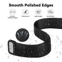 1 x RAW Customer Returns aceyoon 2 Pieces Metal Smartwatch Strap Compatible with Samsung Galaxy Watch 6 5 5 Pro 4 40mm 44mm, 20mm One Click Milanese Magnetic Wristband Replacement Straps for Galaxy Watch 4 Classic - RRP €12.98