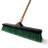 1 x RAW Customer Returns Eyliden broom with handle, efficient floor broom for indoor and outdoor use is 168 cm long, 46 cm hard brush head, robust, durable street broom for cleaning gardens, streets, garages - RRP €23.99