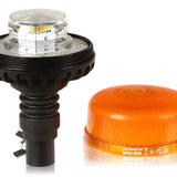 1 x RAW Customer Returns LED-MARTIN - XR20 ECO rotating beacon - yellow - DIN 24.0mm flexible - attachable - 12V 24V - ECE-R65 - compact design - RRP €39.32