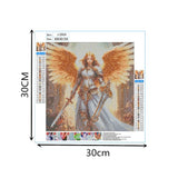 2 x Brand New 5D Diamond Art Painting Kits DIY Cartoon Embroidery Picture Kits Canvas Diamond Rhinestone Crystal Cross Stitch Embroidery Picture for Adults Kids Wall Decor Battle Angel  - RRP €13.08