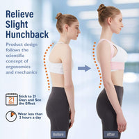 1 x RAW Customer Returns Back Brace for Posture Correction, Posture Corrector, Adjustable, Upper Back Support, Supports Collarbone and Relieves Neck, Shoulder and Upper Back Pain L XL  - RRP €21.99