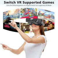 1 x RAW Customer Returns OIVO VR Glasses Compatible with Nintendo Switch, Upgraded with Adjustable HD Lenses, Virtual Reality for Original Nintendo Switch Switch OLED Model - RRP €26.77