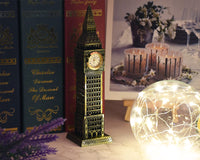 1 x RAW Customer Returns ds. Distinctive Style Metallic Big Ben Tower Model Statue Decoration 23.5cm  - RRP €15.97