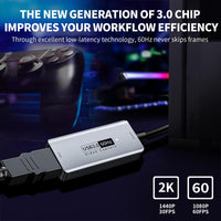 1 x RAW Customer Returns Newhope Video capture card, 4K HDMI to USB C 3.0 capture card, 1080P HD 60fps Live and Record Video Audio Grabber for Gaming, Streaming, Teaching, Video Conference - RRP €25.2