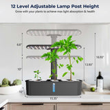 1 x RAW Customer Returns Yoocaa Home Hydroponic Greenhouse for 12 Plants, Smart Home Hydroponic Vegetable Garden Kit with LED Light, Adjustable Height in 12 Levels, Automatic Timer Seedless  - RRP €83.59