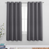 1 x RAW Customer Returns PONY DANCE blackout curtains with eyelets, thermal curtain against cold and heat, eyelet curtain, set of 2, H 175 x W 140 cm, opaque curtains for the bedroom, blackout curtain, heat-insulating - RRP €27.49