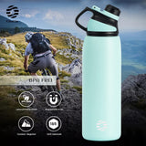 1 x RAW Customer Returns Fjbottle stainless steel sports drinking bottle with magnetic lid 1L, 800ml, 600ml, 400ml BPA-free leak-proof children s bottle - suitable for carbonated drinks, bicycle water bottle thermo for school, fitness - RRP €21.8