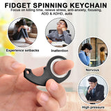 3 x Brand New Spinner Keychain, Key Spinner, Keychain Fidget Ring Toy for Adults and Children to Relieve Boredom A  - RRP €57.6