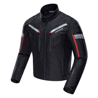 1 x RAW Customer Returns Zyxformis motorcycle jacket men s motorcycle jacket waterproof windproof with protectors jacket for summer winter - RRP €105.99