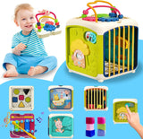 3 x Brand New Afufu Montessori toys from 1 year, 7-in-1 motor skills cube motor skills toy from 1 2 3 year, activity cube baby, activity board for toddlers, sensory gift for children boys girls - RRP €64.86