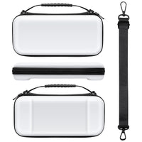 1 x RAW Customer Returns FYOUNG Accessories Bundle Compatible with Nintendo Switch OLED Model with Carrying Case and Protective Case Portable Bag for Switch OLED Case Screen Protector Joystick Caps - White - RRP €21.99