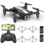 1 x RAW Customer Returns Wipkviey Mini Drone with Camera - 1080P HD FPV Drones for Kids Beginners, With One-Key Takeoff Landing, 3D Flip, Gravity Sensor, Gesture Control, Voice Control, 2 Batteries - T25 - RRP €39.98