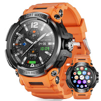 1 x RAW Customer Returns Marsyu Smartwatch Men Watch with Bluetooth Calls, 1.5 Military Watch, IP68 Waterproof 600mAh Battery Smart Watch, 123 Sport Modes, Heart Rate Monitor, SpO2, Whatsapp Notifications - RRP €62.28