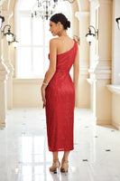 1 x RAW Customer Returns GRACE KARIN Women s Sequin Evening Dress Sleeveless Glitter Wedding Party Dress Red M - RRP €58.38