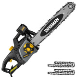 1 x RAW Customer Returns DOVAMAN 2400W Electric Chainsaw, with Auto-Tension SDS System, 40cm Oregon Bar and Chain, 15m s Chain Speed, Automatic Oiler, Mechanical Brake and 2 Chains - DCS01A - RRP €98.33