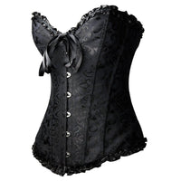 1 x RAW Customer Returns Everbellus Women s Heart-shaped Corset Bustier, Shaping, Slimming, Elegant Corset Black Medium - RRP €24.99