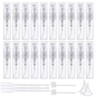 1 x RAW Customer Returns BENECREAT 80PCS 2ml Mini Spray Bottles Clear Empty Clear Plastic Perfume Atomizer with 6PCS 1ml Transfer Pipettes, 2PCS Funnels and 2PCS Plastic Pump for Perfume Travel - RRP €18.14