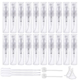 1 x RAW Customer Returns BENECREAT 80PCS 2ml Mini Spray Bottles Clear Empty Clear Plastic Perfume Atomizer with 6PCS 1ml Transfer Pipettes, 2PCS Funnels and 2PCS Plastic Pump for Perfume Travel - RRP €18.14